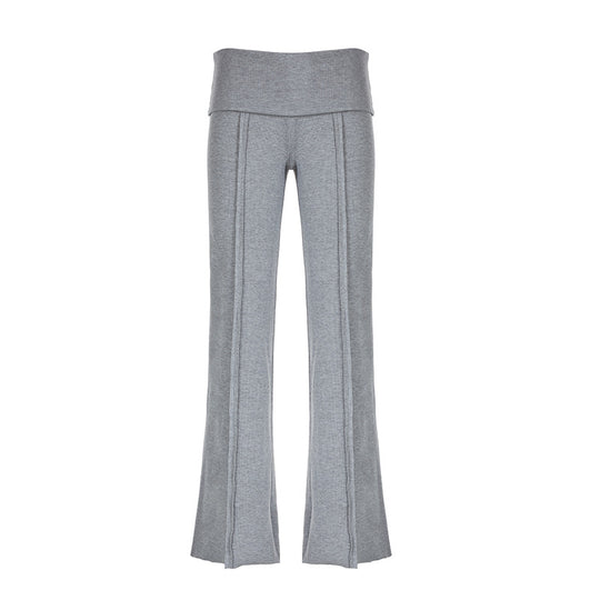 Damen Flared Yoga-Hose mit hohem Bund und atmungsaktivem Material R&B