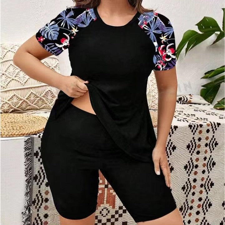 Damen Sportliches Set mit floralem Design R&B