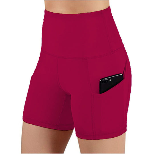 Damen Sportliche Hochtaillierte Shorts R&B