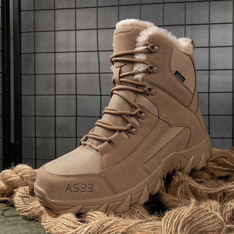 Herren hochgeschnittene Winterboots mit isolierendem Futter und rutschfester Sohle R&B