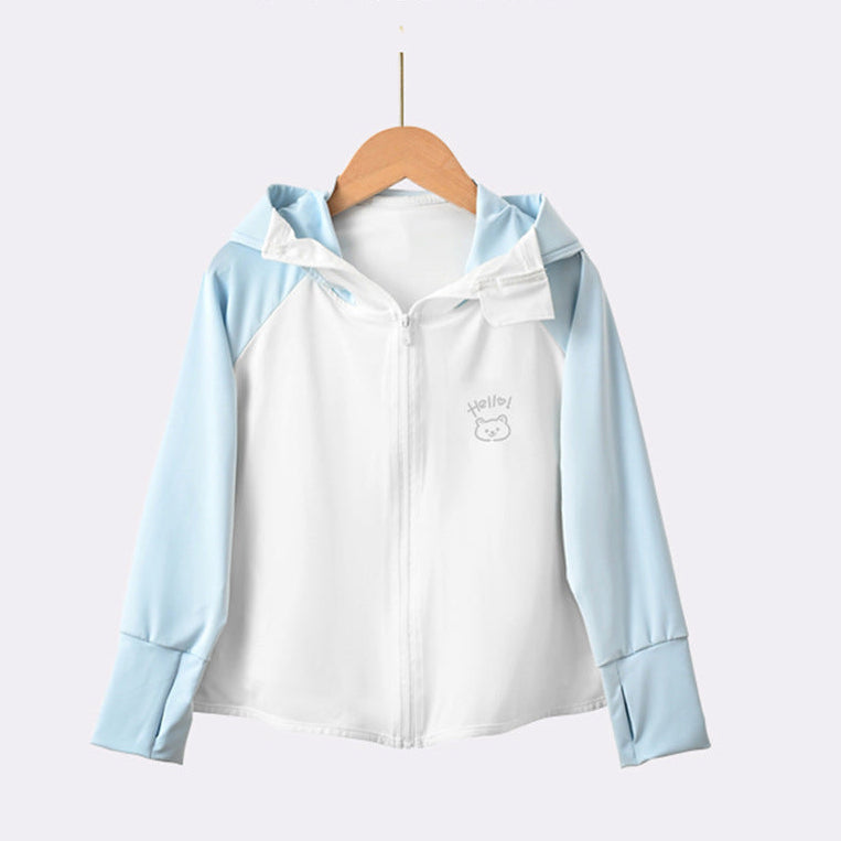 Mädchen Leichte Kapuzenjacke mit Hasenohren R&B