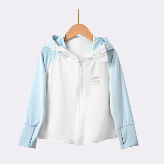 Mädchen leichte Sonnenjacke mit Kapuze R&B