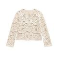 Damen Strickjacke Aus Feiner Spitze mit Dekorativen Knopfdetails und Eleganter Silhouette R&B