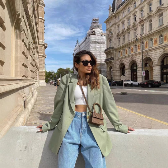 Damen Blazer mit elegantem Schnitt und praktischen Taschen R&B