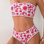 Damen Bandeau-Bikini mit trendigem floralen Design R&B