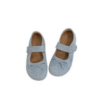 Damen Ballerinas mit praktischem Klettverschluss und verspieltem Schleifendetail EB