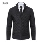 Herren gesteppte Freizeitjacke mit hochschließendem Kragen und praktischen Taschen R&B