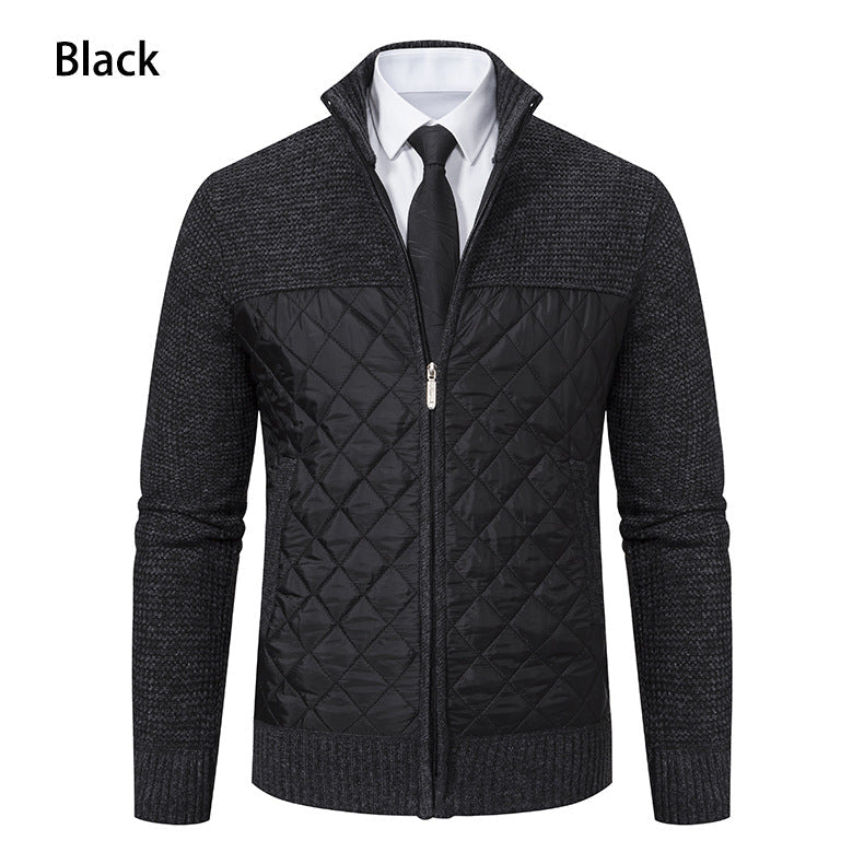 Herren gesteppte Freizeitjacke mit hochschließendem Kragen und praktischen Taschen R&B