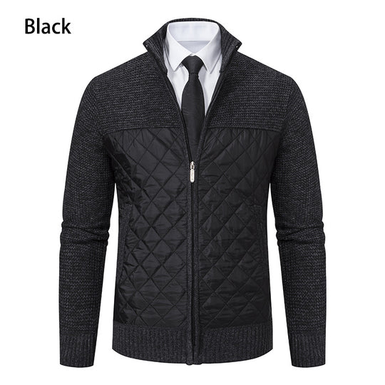Herren gesteppte Freizeitjacke mit hochschließendem Kragen und praktischen Taschen R&B