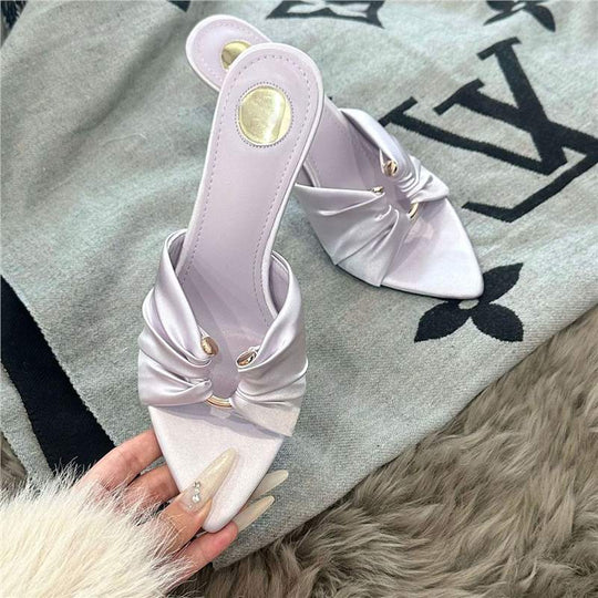Damen Mules mit elegantem Rüschendesign und raffinierten Details R&B