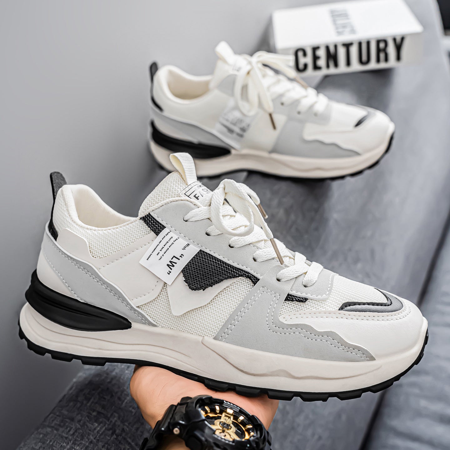 Damen Modische Sneakers mit innovativer Atmungsaktivität und flexiblem Sohlenprofil