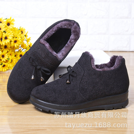 Damen Warme und modische Hausschuhe mit floralem Design R&B