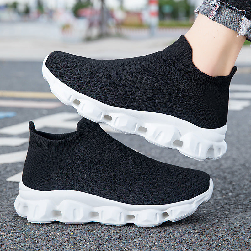 Damen Sportliche und atmungsaktive Slip-On Sneakers mit rutschfester Sohle