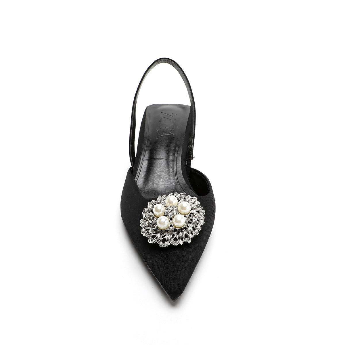 Damen Slingback-Pumps mit eleganter Perlenapplikation und modischem Absatz R&B