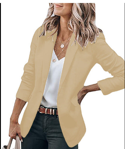 Damen komfortable Blazerjacke mit strukturiertem Design und eleganten Akzenten R&B