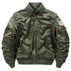 Herren stylische Bomberjacke mit vielseitigen Taschen R&B