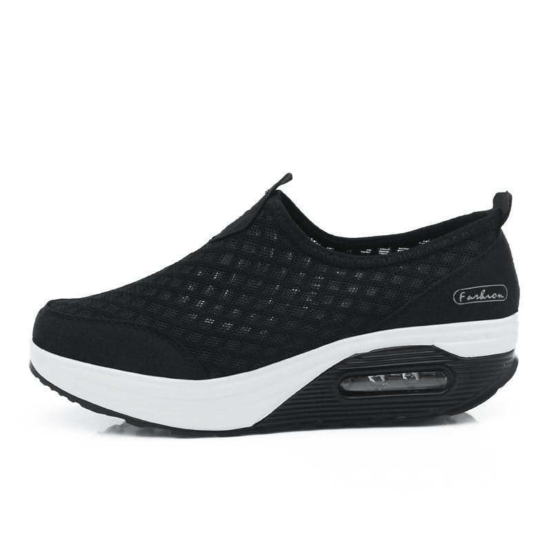 Damen Bequeme Slip-On Sneakers mit atmungsaktivem Obermaterial und dämpfendem Fußbett R&B