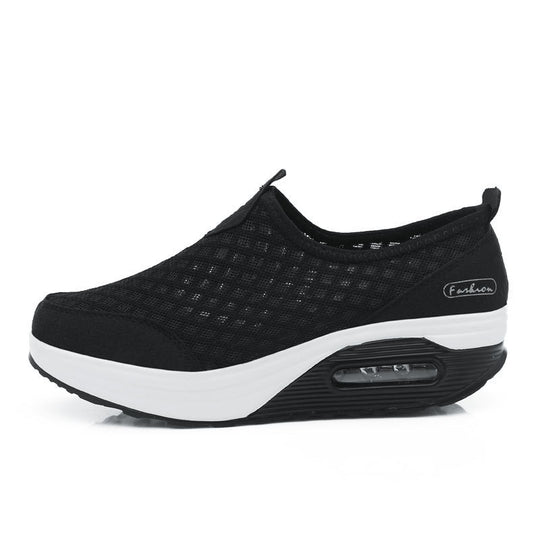 Damen Bequeme Slip-On Sneakers mit atmungsaktivem Obermaterial und dämpfendem Fußbett R&B