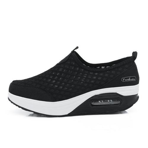 Damen Bequeme Slip-On Sneakers mit atmungsaktivem Obermaterial und dämpfendem Fußbett R&B