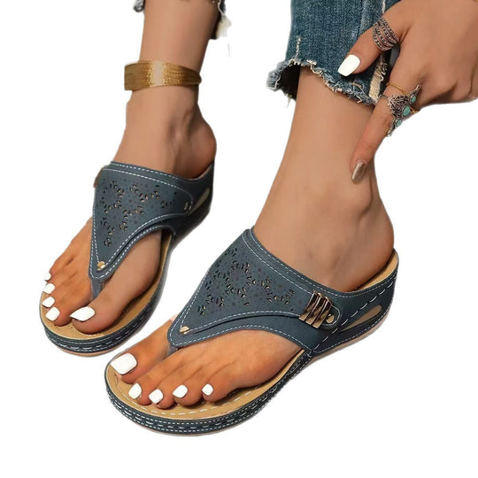 Damen elegante und komfortable Sommerschuhe mit luftiger Perforation R&B