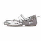 Damen modische Halbschuhe mit praktischem Klettverschluss und atmungsaktiver Mesh-Oberfläche R&B