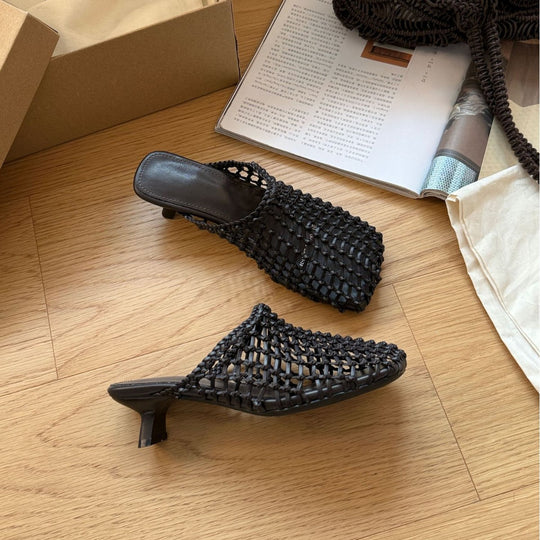 Damen Modische Clogs mit geflochtenem Design R&B