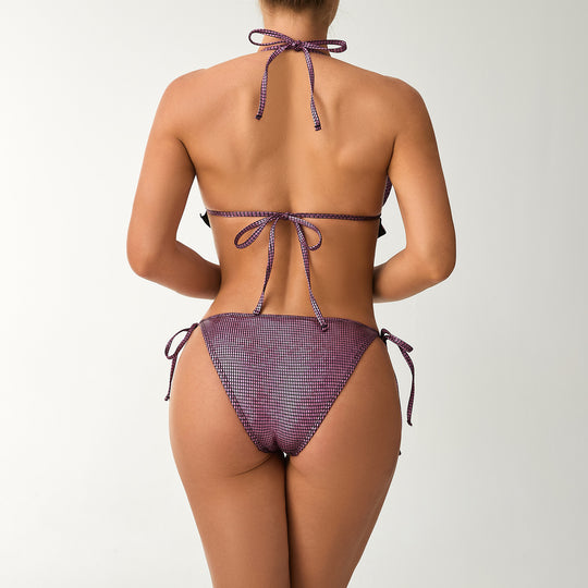 Damen Triangel-Bikini mit verspielten Rüschendetails R&B