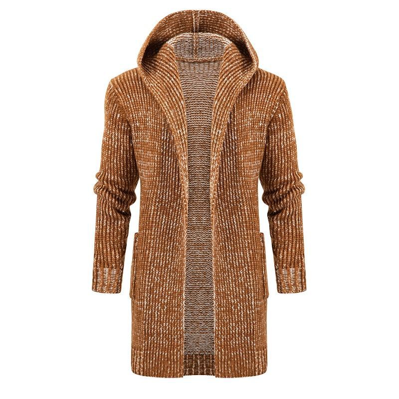 Damen Strickjacke mit Kapuze und seitlichen Taschen
