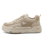 Damen Chunky Sneakers mit Herz-Applikation und dämpfender Sohle R&B