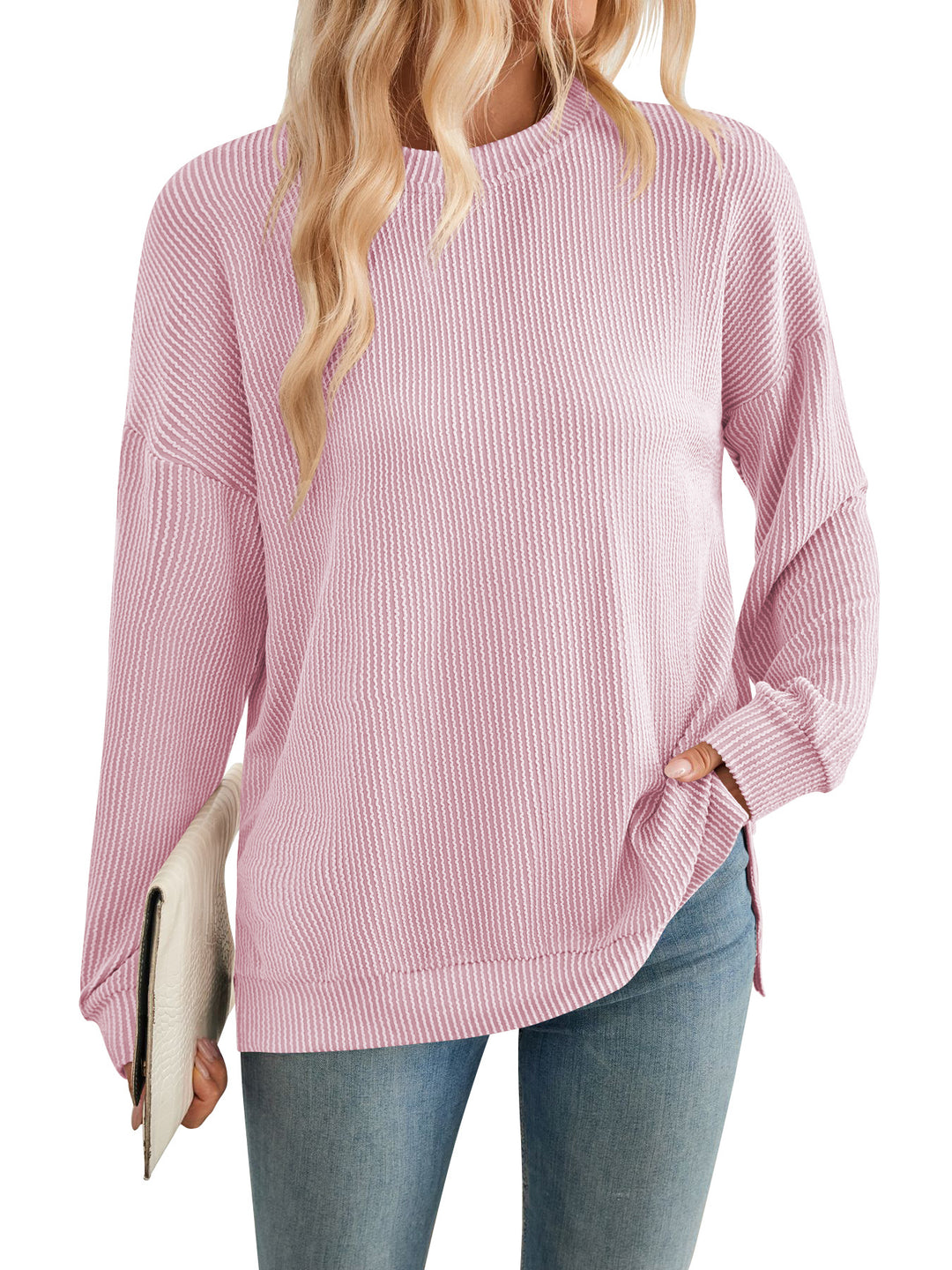 Damen lässiger Strickpullover R&B
