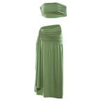 Damen Wickelrock mit bandeau Top und raffiniertem Design R&B