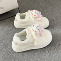 Damen Sportliche Sneaker mit verspieltem Katzenmotiv und weich gepolsterter Sohle