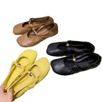 Damen Ballerina-Schuhe mit elegantem Knopfdetail und weichem Obermaterial