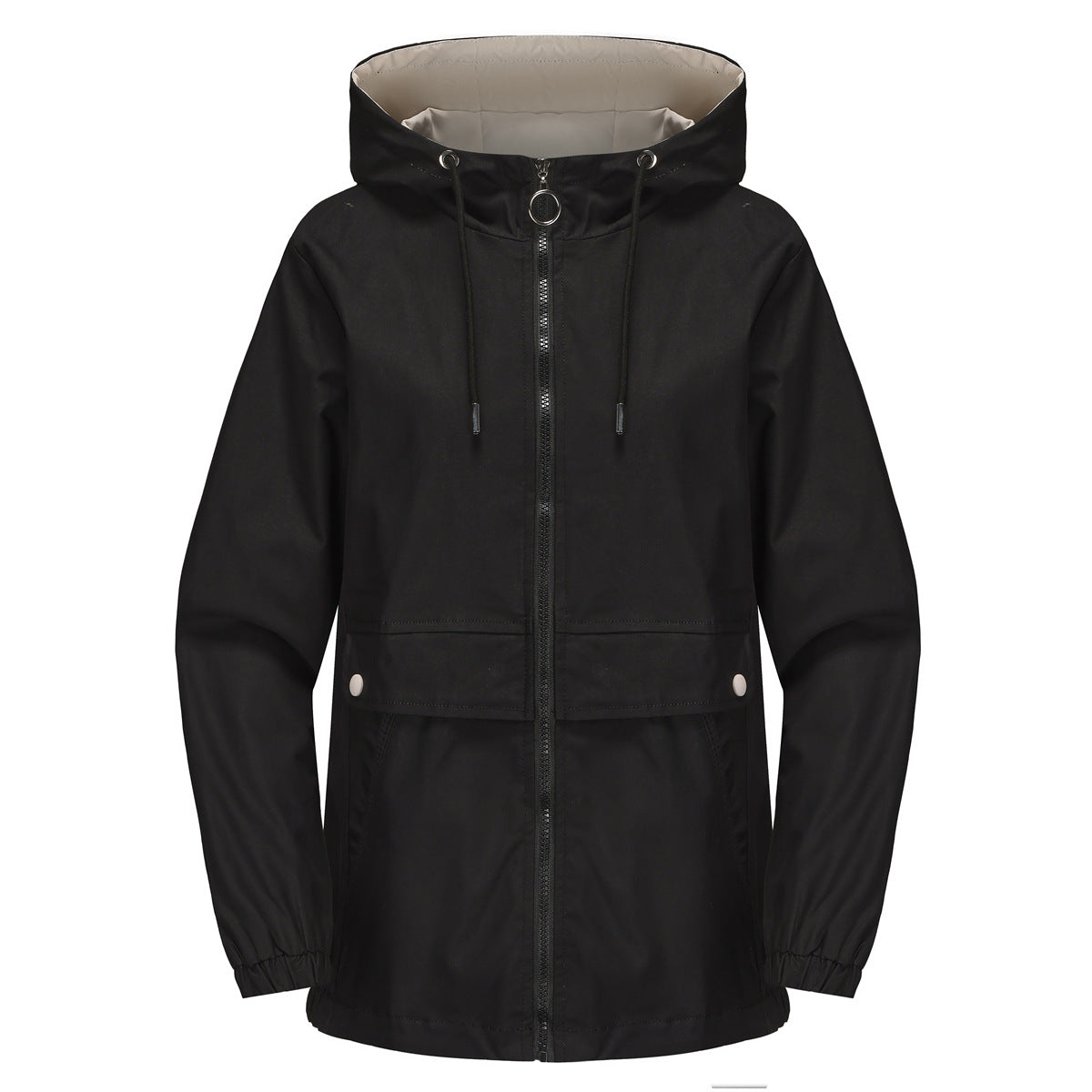 Damen modische Freizeitjacke mit verstellbarem Bund