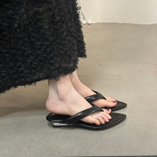 Damen edle Zehentrenner-Sandalen mit modischem Design R&B