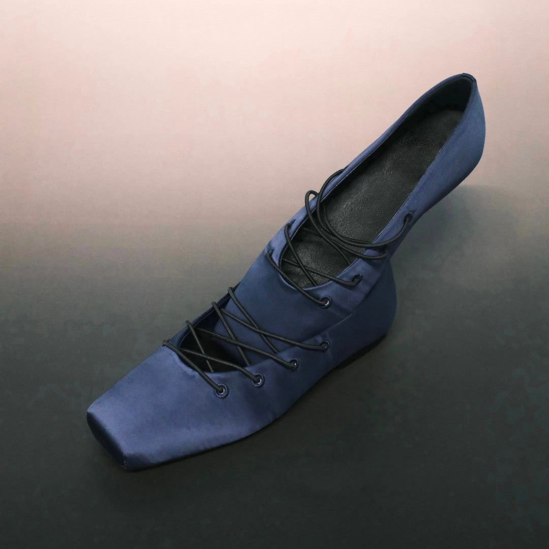Damen elegante Mokassins mit modernem Schnürdesign R&B