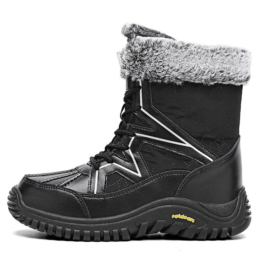 Damen Winterboots mit isolierender Polsterung und rutschfester Sohle R&B