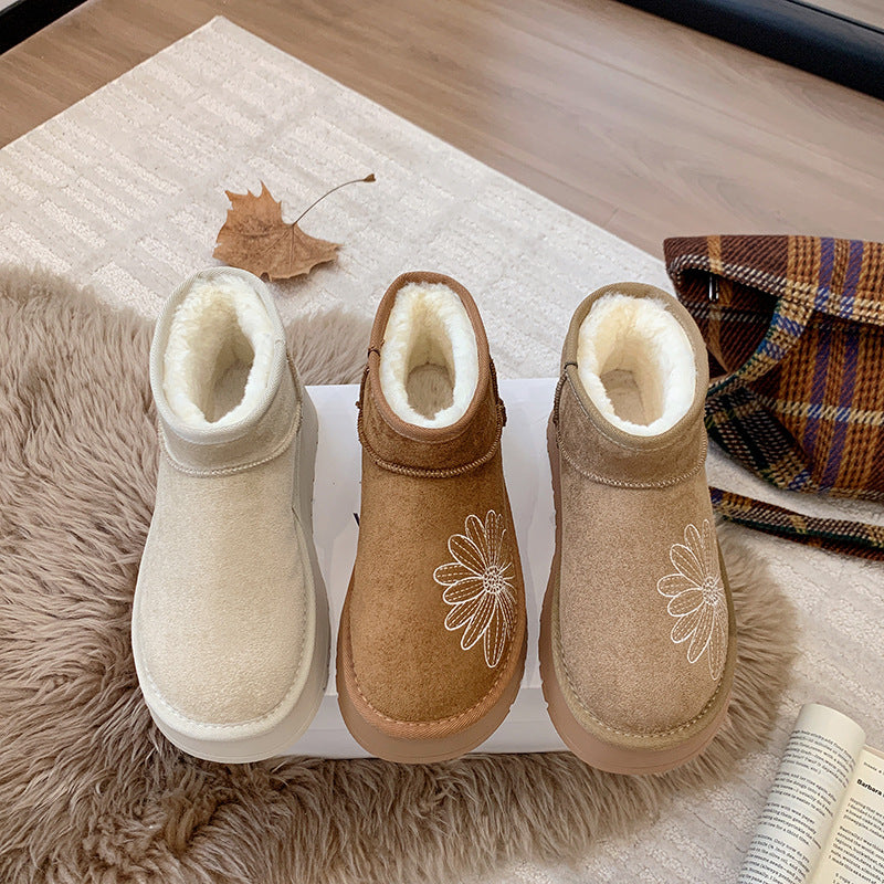 Damen bequeme Winterboots mit ergonomischem Innenfutter und rutschfester Sohle R&B