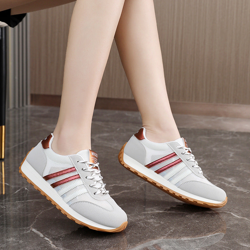 Damen Sportliche Sneakers mit atmungsaktiver Mesh-Oberfläche und rutschfester Laufsohle R&B
