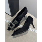 Damen elegante High Heel Pumps mit funkelnder Strassverzierung R&B