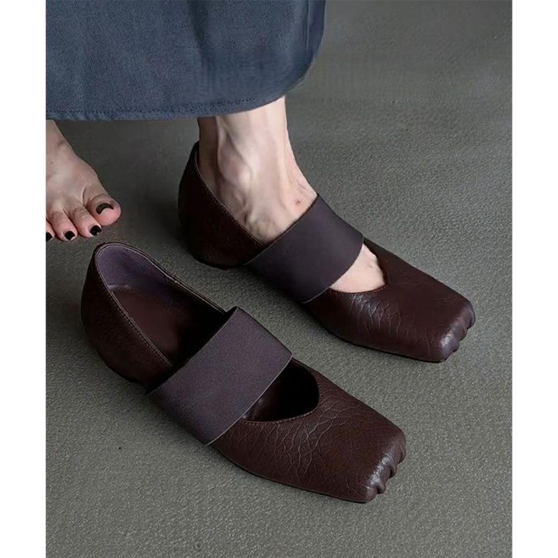 Damen moderne Slingback Ballerinas mit elastischem Riemendesign R&B