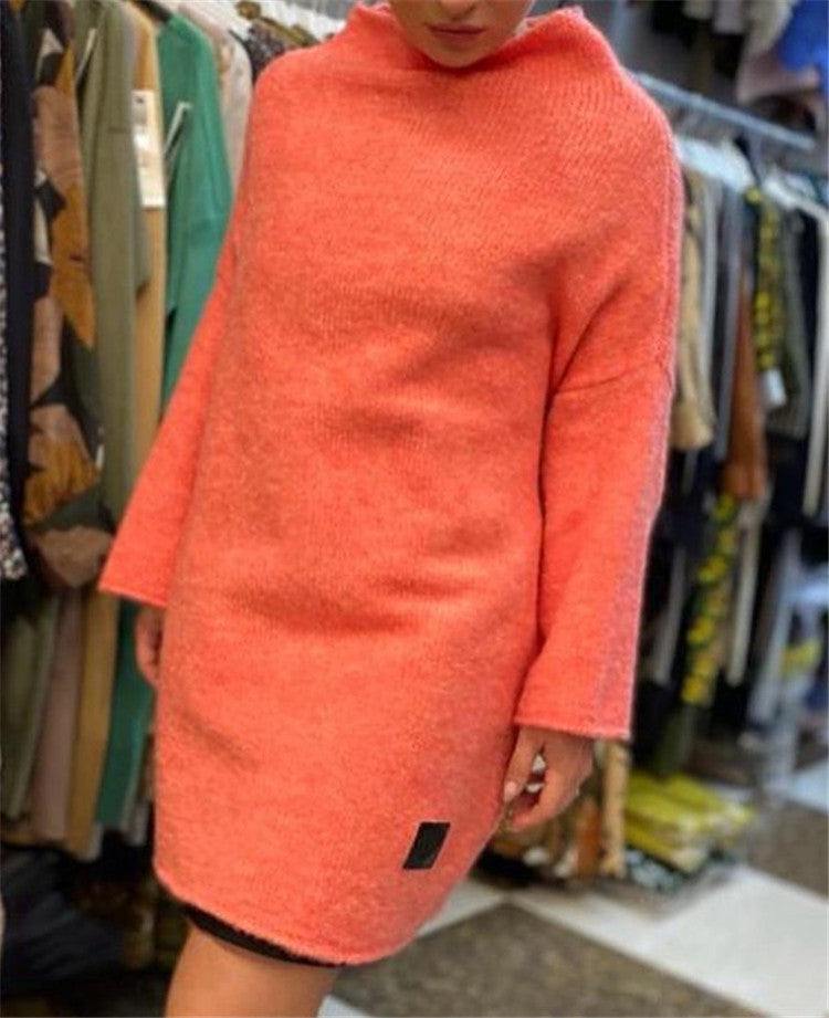 Damen großzügig geschnittener Strickpullover mit weitem Bündchen und modischem Schnitt R&B