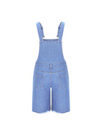 Herren Lässige Denim-Latzhose im distressed Look R&B