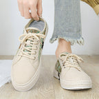 Damen Modische Espadrilles mit trendy Camouflage-Design und elastischem Einschlupf