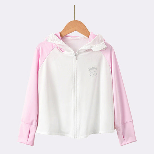 Mädchen Übergangsjacke mit Kapuze und niedlichem Tiermotiv R&B