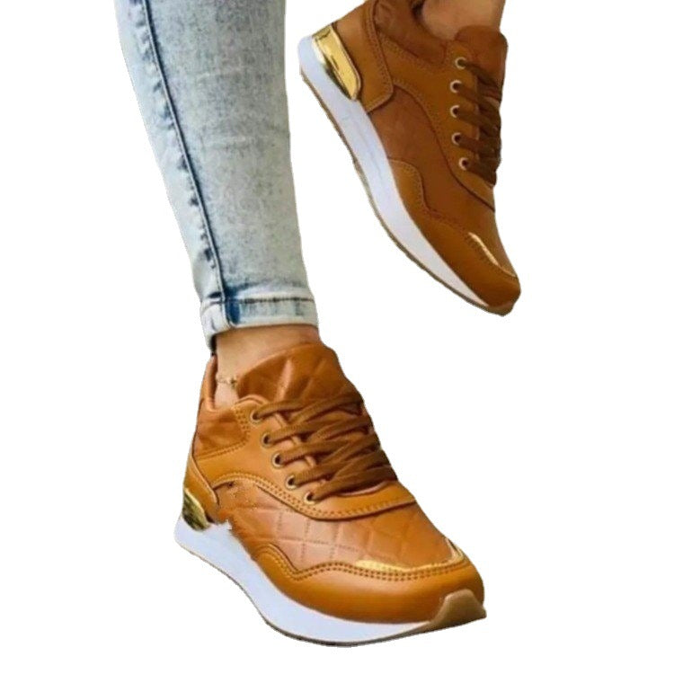Damen Sportliche Sneakers mit glänzenden Akzenten und dämpfender Sohle R&B