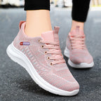 Damen Leichte Fitness Sneakers mit atmungsaktivem Mesh-Obermaterial R&B