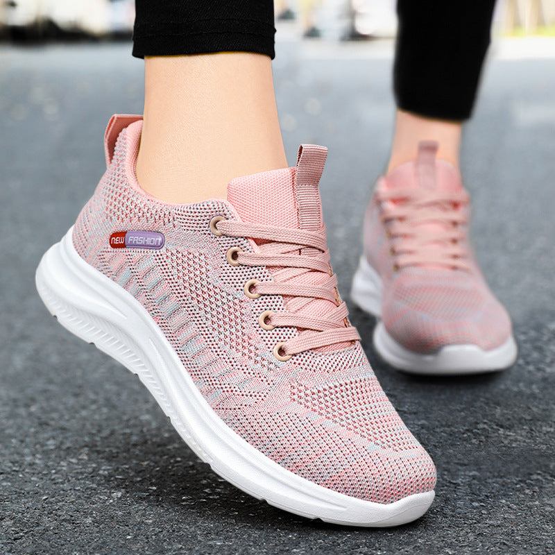 Damen Leichte Fitness Sneakers mit atmungsaktivem Mesh-Obermaterial R&B