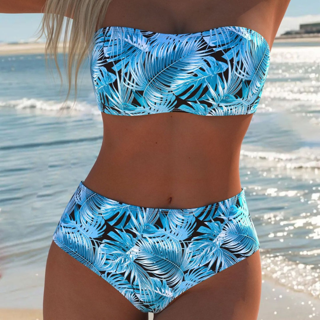 Damen Balconette Bikini mit floralem Design und verstellbaren Trägern R&B