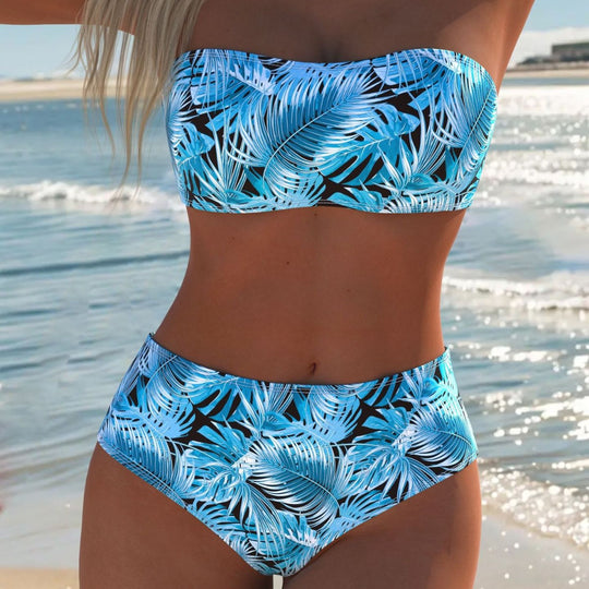 Damen Balconette Bikini mit floralem Design und verstellbaren Trägern R&B